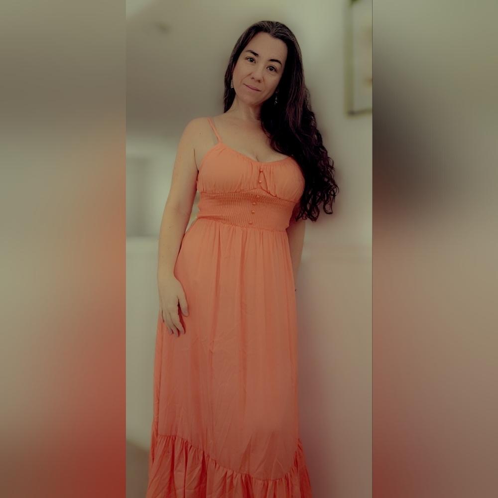 PRICE DROP! Coral Sleeveless Dress